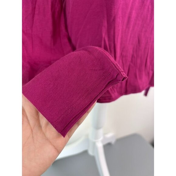 By‎ Anthropologie women's medium mulberry mock neck long sleeve top casual - Picture 5 of 9